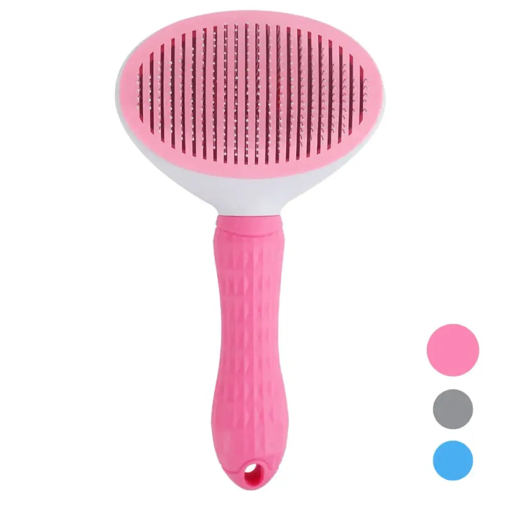 Fluffycare Grooming & Deshedding Brush Pink