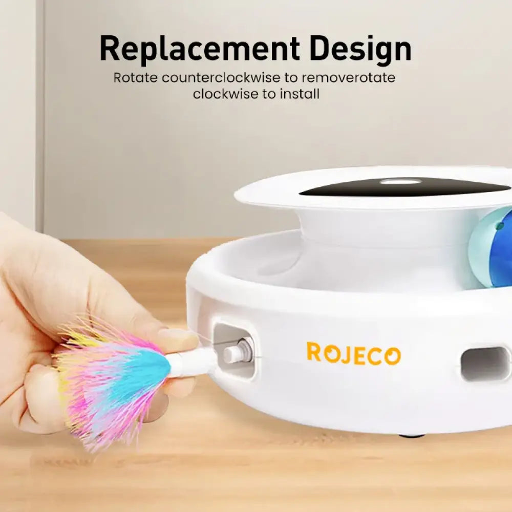 Rojeco 2-In-1 Smart Cat Toy